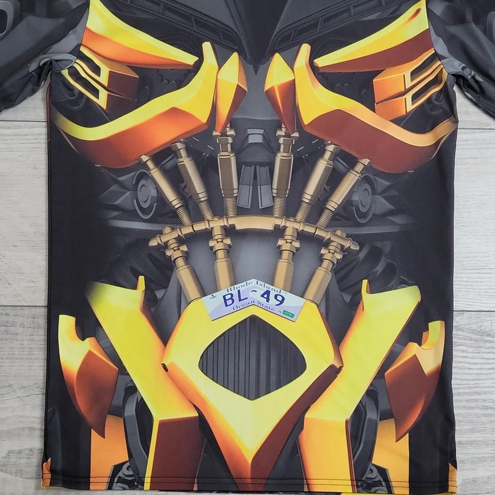🔥Under Armour 2014 Transformer BUMBLEBEE Shirt Mens XL Alter‎ Ego Compression